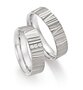 Trouwringen in Titanium met diamant(en) per paar 